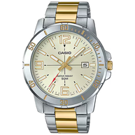 Casio MTP-VD01SG-9BV Men's Gold Dial Two-Tone Stainless Steel Watch