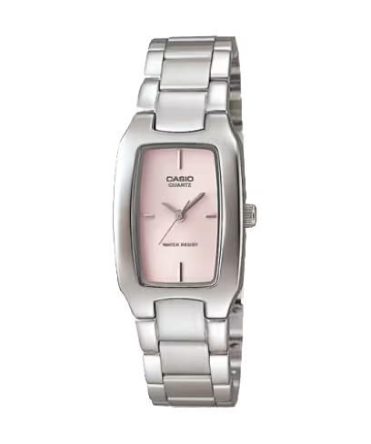 Casio LTP1165A-4C Analog Pink Dial Stainless Steel Women's Watch