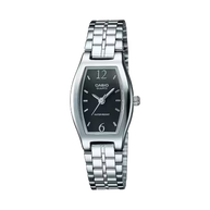 Casio LTP1254D-1A Analog Black Dial Stainless Steel Women's Watch