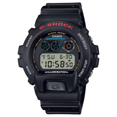 Casio G-Shock DW6900-1V Digital Dial Black Resin Strap Men's Watch