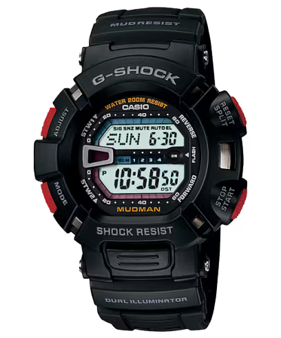 Casio G-Shock G9000-1V Mudman Digital Black Resin Men's Watch