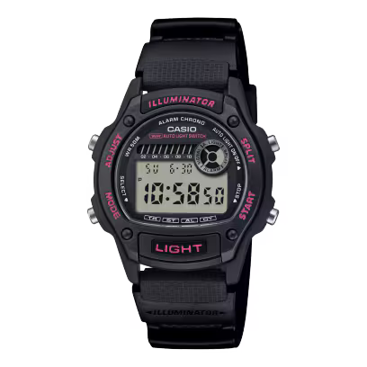 Casio W220H-1A2V Digital Watch for Men | 50M Water Resistant | Dual Time | LED Light