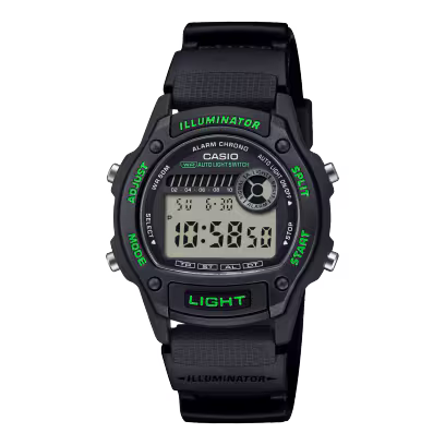 Casio W220H-1A3V Digital Watch for Men | 50M Water Resistant | LED Light | Dual Time | Quartz