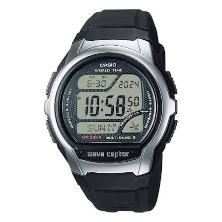 Casio WV58A-1AV Wave Ceptor Atomic Digital Black Resin Men's Watch