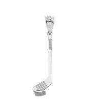 Personalized Engravable Gold Ice Hockey Stick and Puck Pendant with Your Name and Number(Yellow/Rose/White)