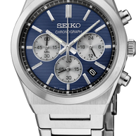 Seiko Sports SSB453 Chronograph Blue Dial Stainless Steel Men’s Watch