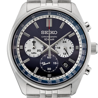 Seiko SSB427 Essentials Chronograph Blue Dial Stainless Steel Men's Watch
