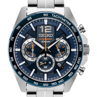 Seiko SSB345 Essentials Chronograph Quartz Blue Dial Men's Watch
