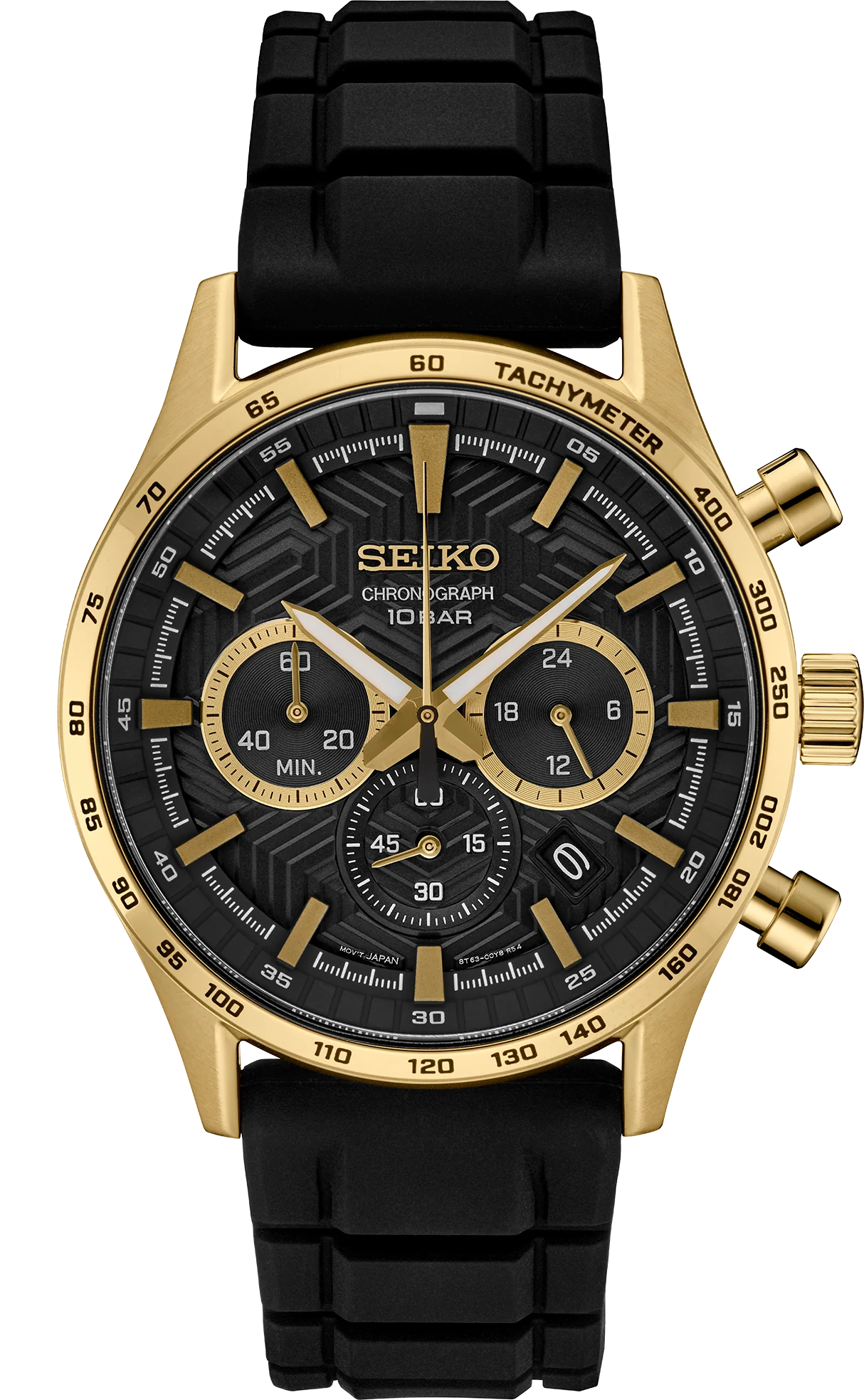 Seiko SSB446 Chronograph Black Dial Stainless Steel Men’s Watch