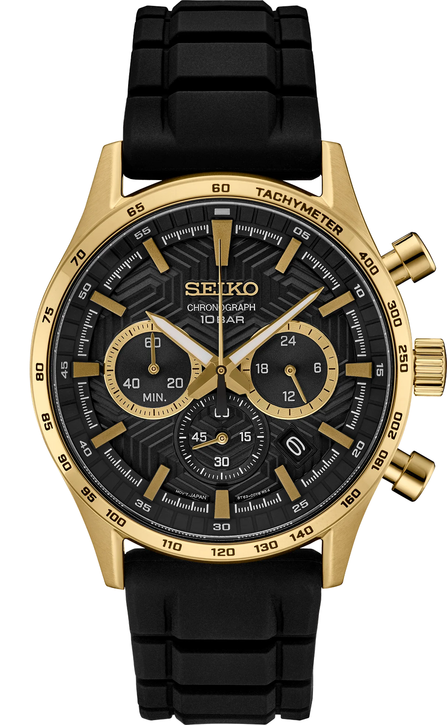 Seiko SSB446 Chronograph Black Dial Stainless Steel Men’s Watch