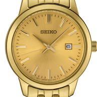 Seiko SUR444 Essentials Gold-Tone Stainless Steel Quartz Women’s Watch