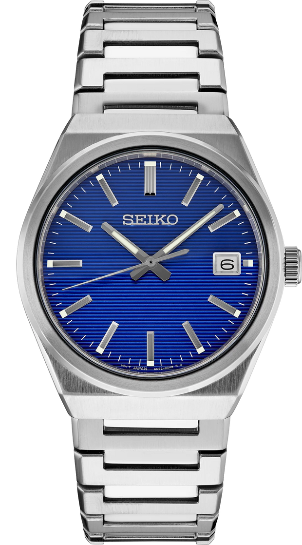 Seiko SUR555 Essentials Blue Dial Silver Tone Stainless Steel Men's Watch
