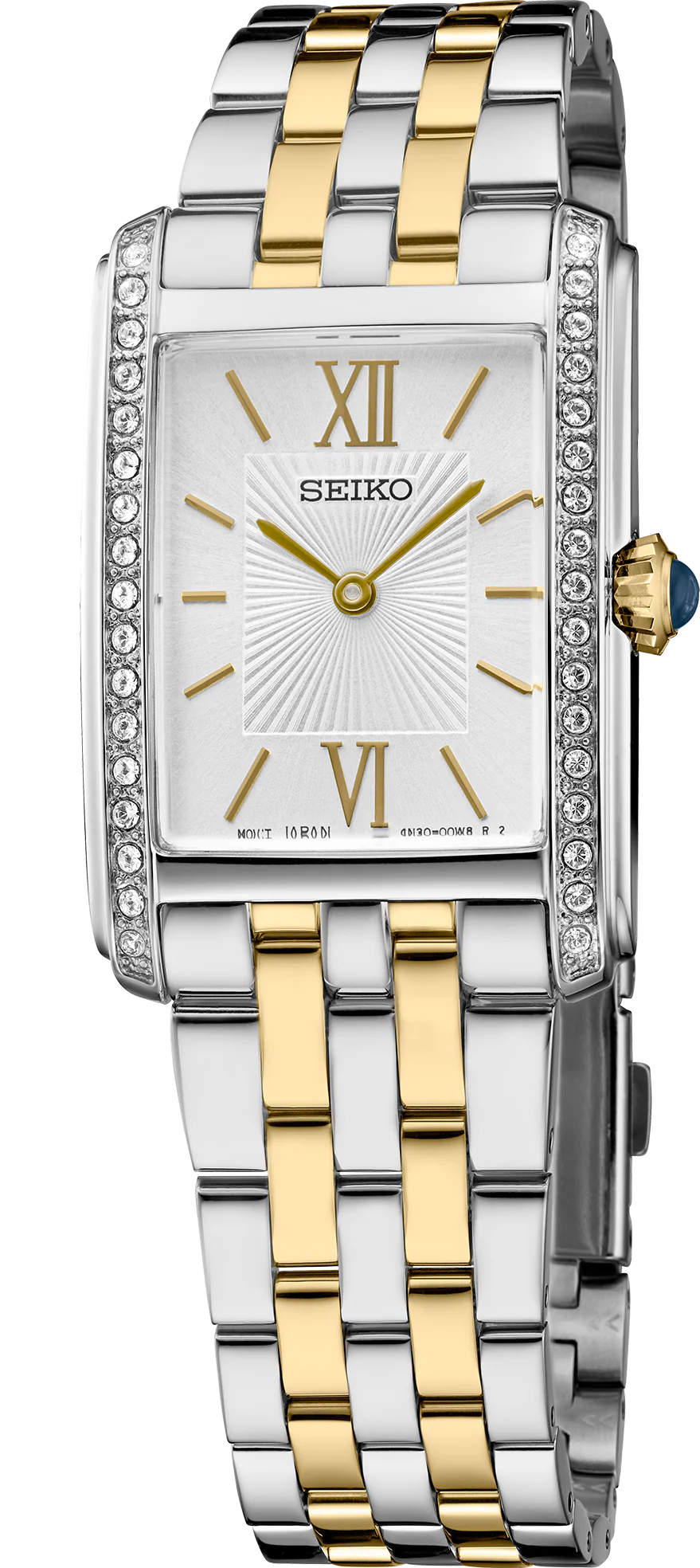 Seiko SWR093 Essentials Classic Crystal Silver Dial Ladies Watch