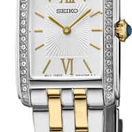 Seiko SWR093 Essentials Classic Crystal Silver Dial Ladies Watch