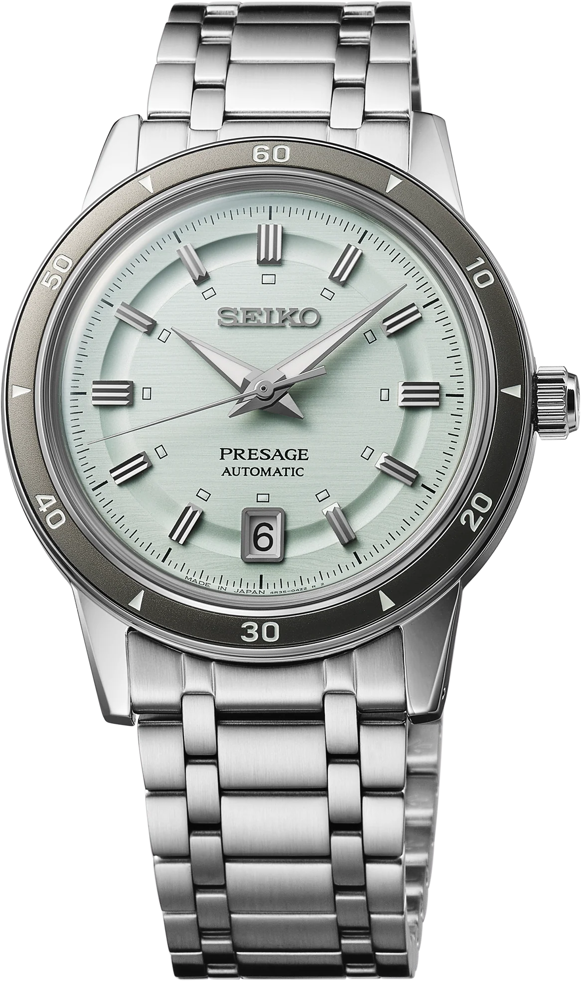 Seiko SRPL71 Presage Style60's Stainless Steel Green Dial Men's Watch