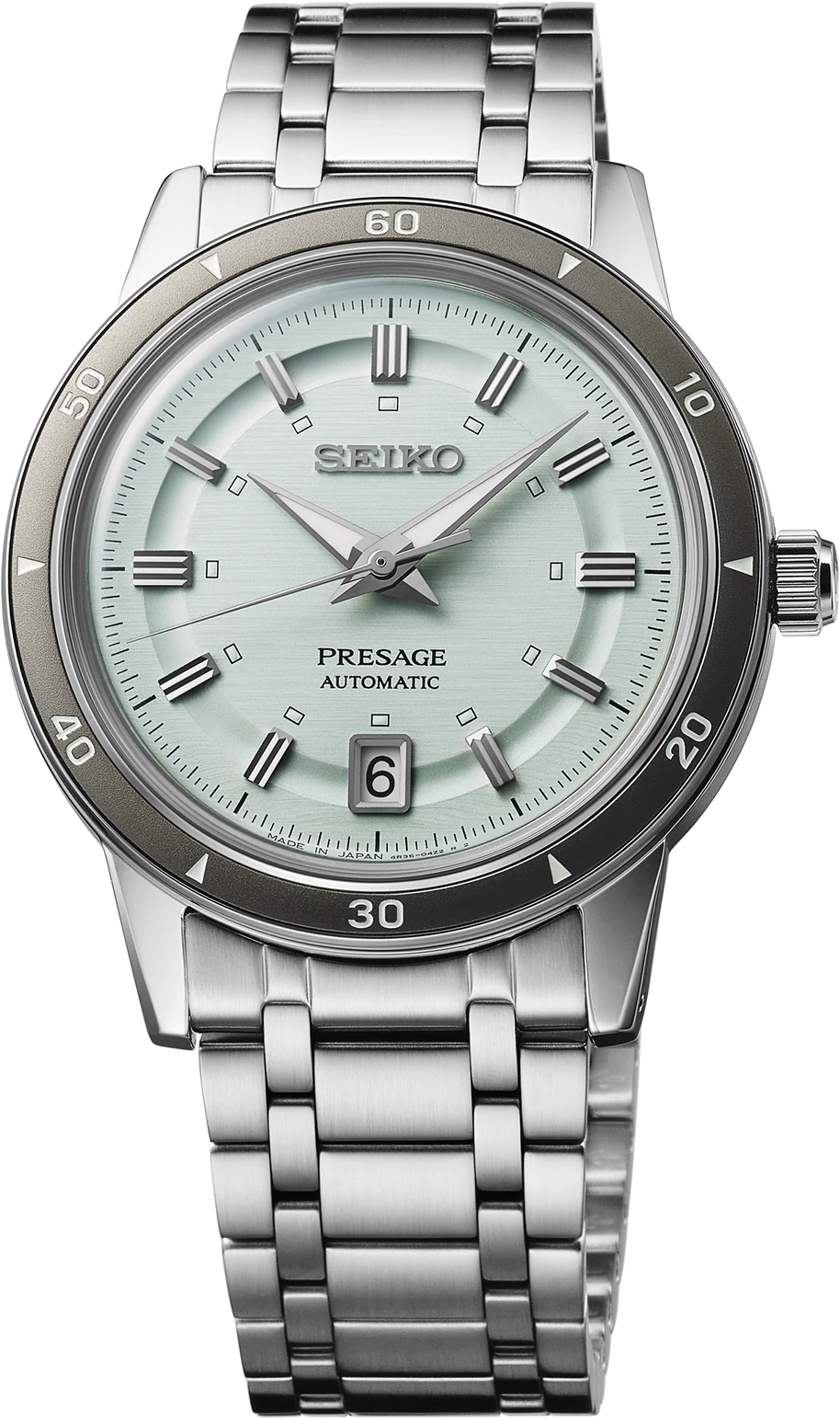 Seiko SRPL71 Presage Style60's Stainless Steel Green Dial Men's Watch