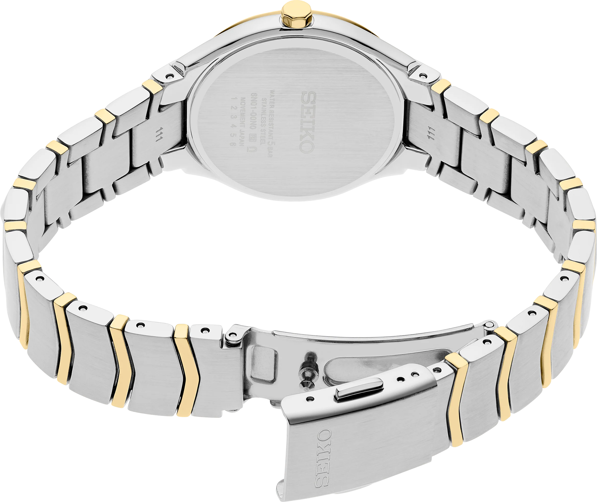 Seiko SUR550 Essentials Two Tone Champagne Dial Women's Watch