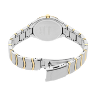 Seiko SUR550 Essentials Two Tone Champagne Dial Women's Watch