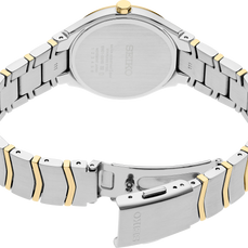 Seiko SUR550 Essentials Two Tone Champagne Dial Women's Watch