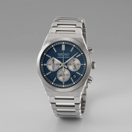 Seiko Sports SSB453 Chronograph Blue Dial Stainless Steel Men’s Watch