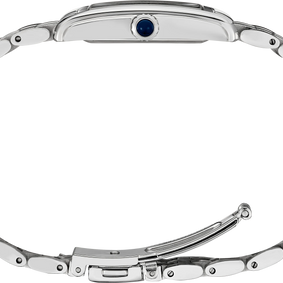 Seiko SWR085 Essentials Rectangle Blue Roman Dial Women's Watch