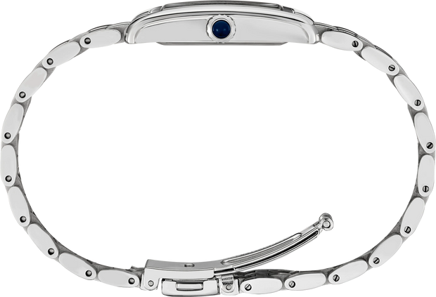 Seiko SWR085 Essentials Rectangle Blue Roman Dial Women's Watch