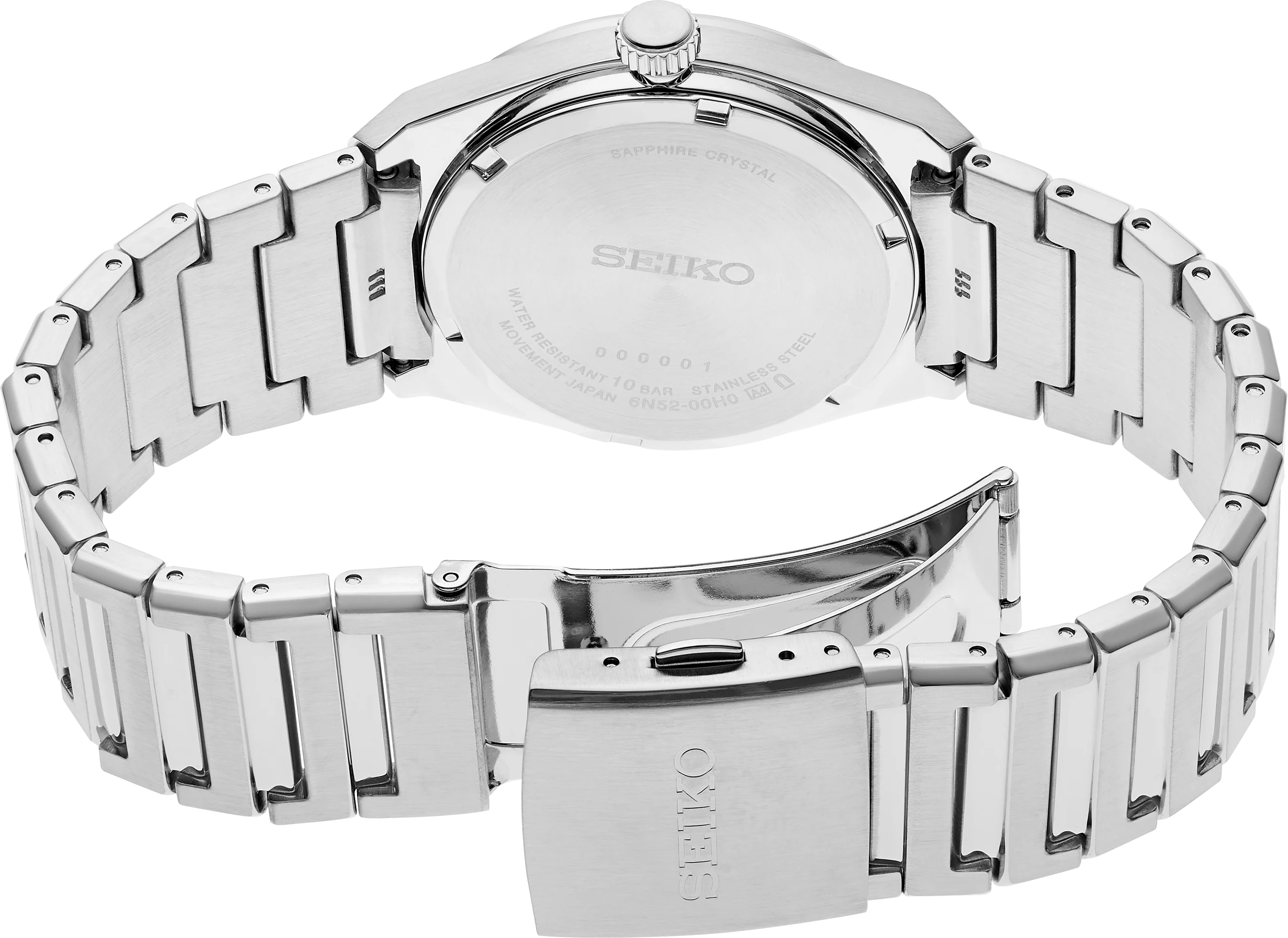 Seiko SUR555 Essentials Blue Dial Silver Tone Stainless Steel Men's Watch