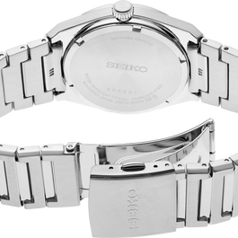 Seiko SUR555 Essentials Blue Dial Silver Tone Stainless Steel Men's Watch