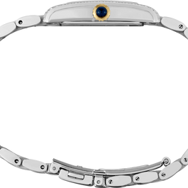 Seiko SWR093 Essentials Classic Crystal Silver Dial Ladies Watch