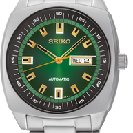 Seiko SNKM97 Recraft Green Dial Stainless Steel Automatic Men's Watch