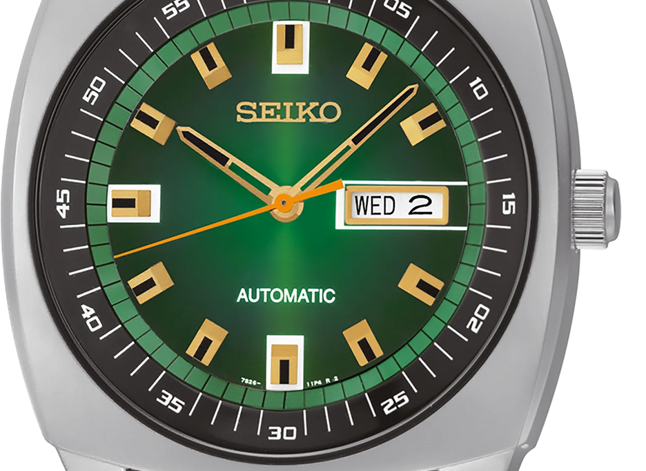 Seiko SNKM97 Recraft Green Dial Stainless Steel Automatic Men's Watch