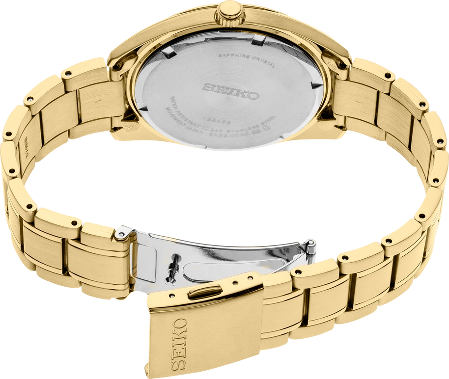 Seiko SUR314 Essentials Gold Tone Stainless Steel Men's Watch