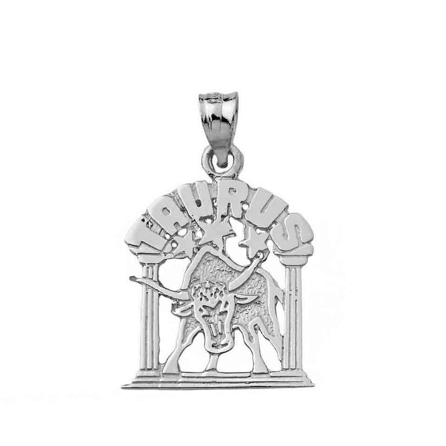 Sterling Silver 12 Zodiac Signs Pendant Necklace