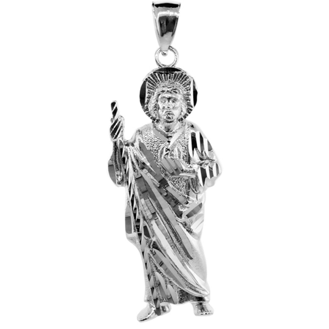 925 Sterling Silver Saint Jude Large Pendant
