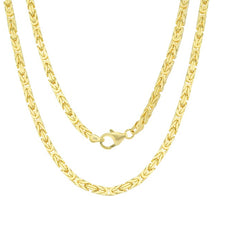 10K Yellow Gold Byzantine Chain