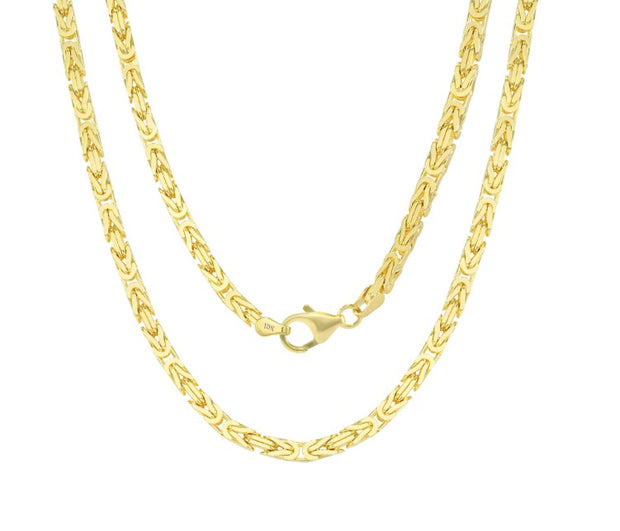 10K Yellow Gold Byzantine Chain
