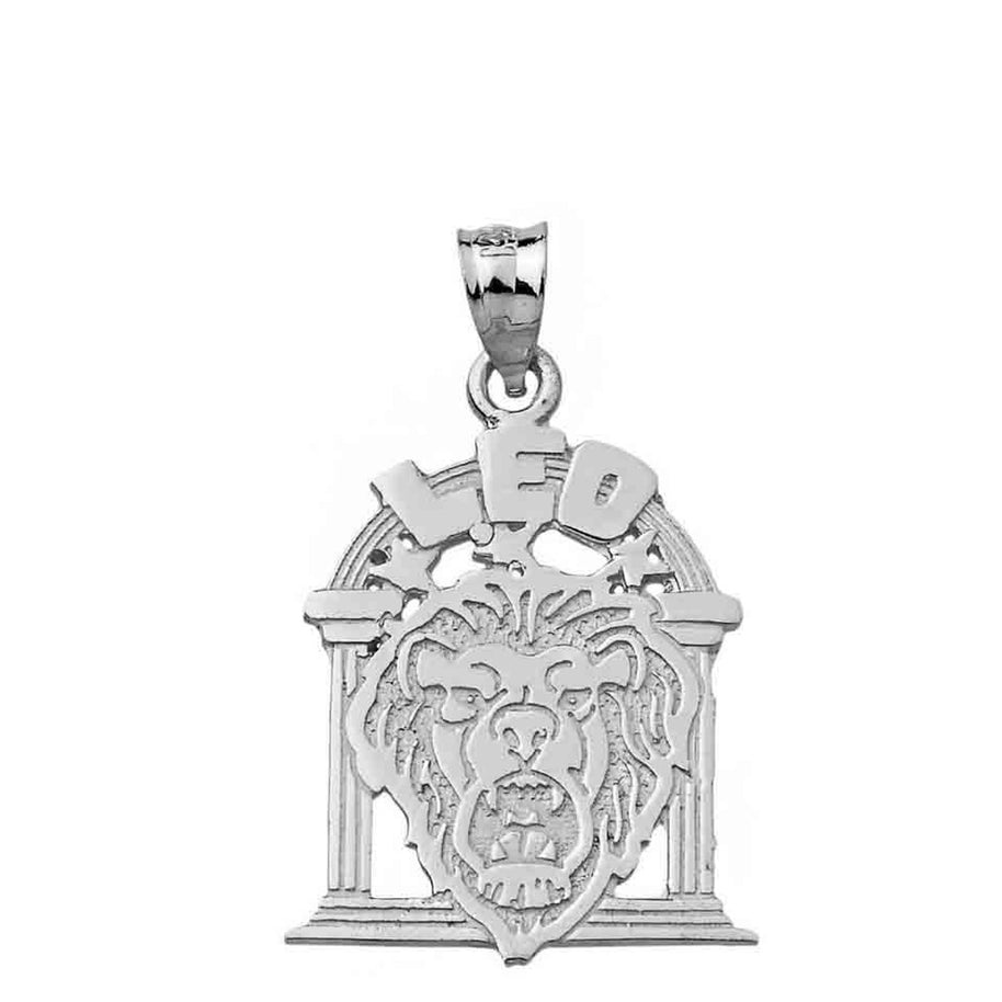 Sterling Silver 12 Zodiac Signs Pendant Necklace