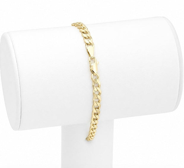 10K Yellow Gold Curb Cuban Bracelet