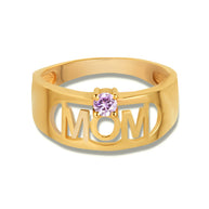 Gold Custom Birthstone Mom Band Ring (Available in Yellow/Rose/White Gold)