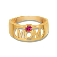 Gold Custom Birthstone Mom Band Ring (Available in Yellow/Rose/White Gold)