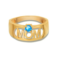 Gold Custom Birthstone Mom Band Ring (Available in Yellow/Rose/White Gold)