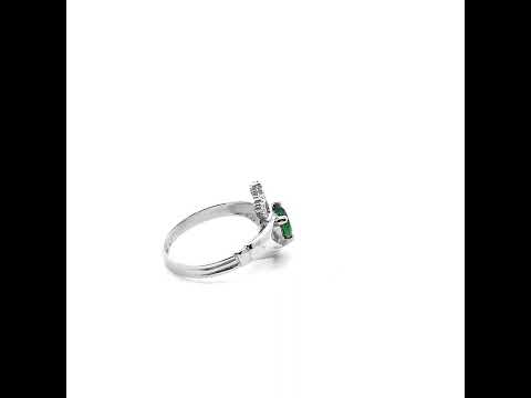.925 Sterling Silver Woman's Elegant Claddagh Birthstone Heart Shape Ring
