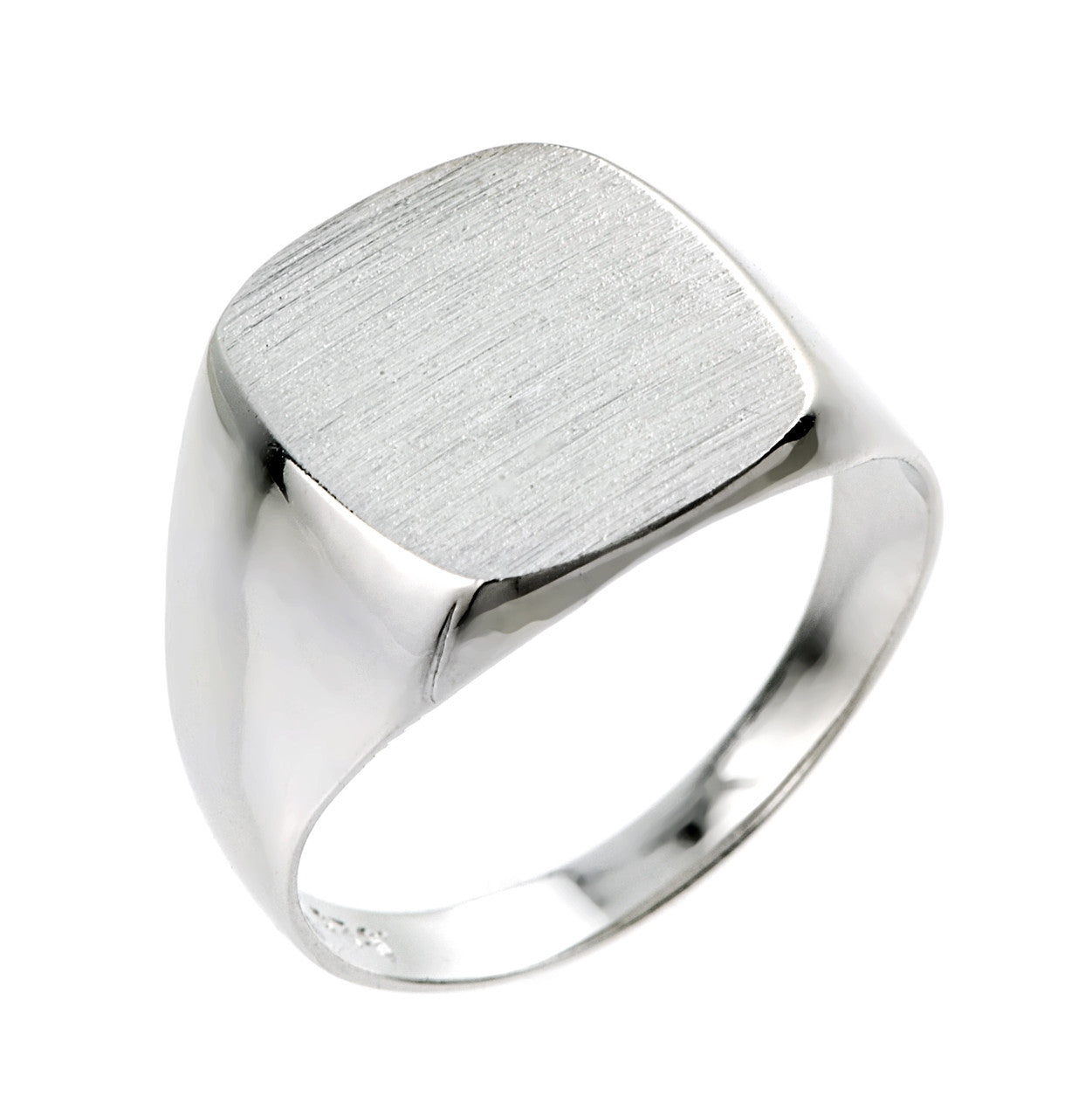 Men's Sterling Silver Engravable Signet Ring