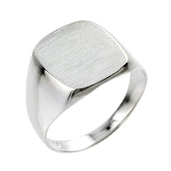 Men's Sterling Silver Engravable Signet Ring
