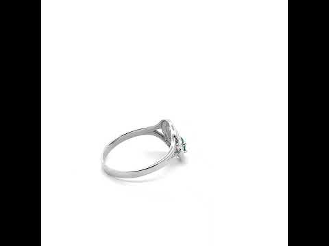 .925 Sterling Silver Woman's Alluring Emerald Claddagh Ring