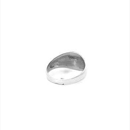 .925 Sterling Silver Engravable ﻿Round Signet Pinky Ring