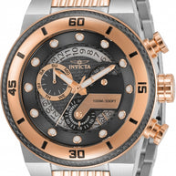 Invicta Silver & Rose Gold Two Tone Men's Watch TYS - JE33285