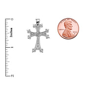 Solid Gold Eternity Armenian Cross 