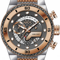 Invicta Silver & Rose Gold Two Tone Men's Watch TYS - JE33285