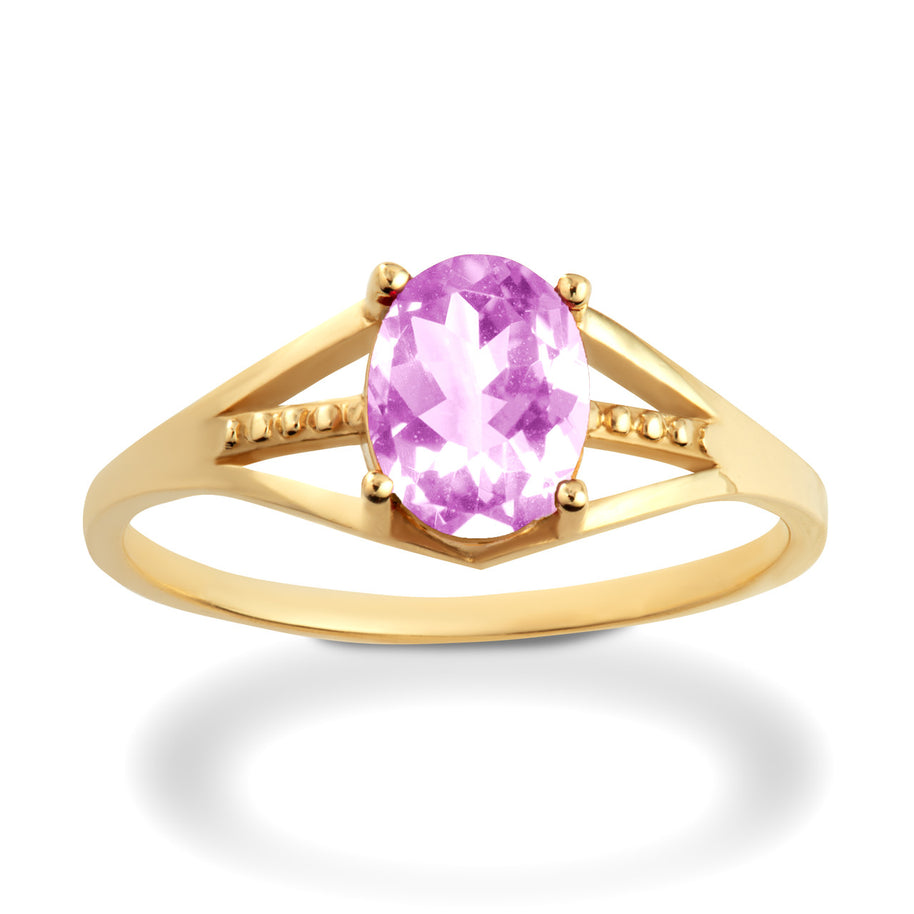 Gold Ladies Birthstone Ring (Available in Yellow/Rose/White Gold)